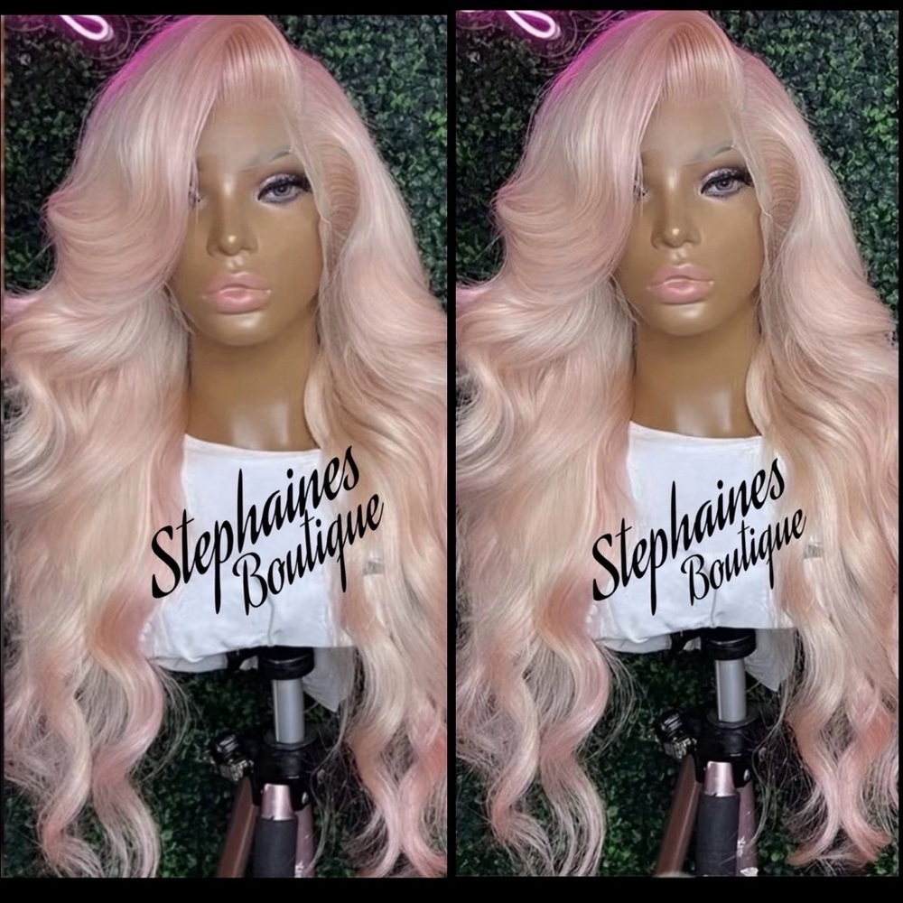 Human Hair Blended Lace Front Wig